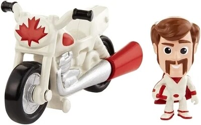 Mini Figuurtjes, Minis, Duke Caboom met stunt motor, Toy Story 4, Mattel 