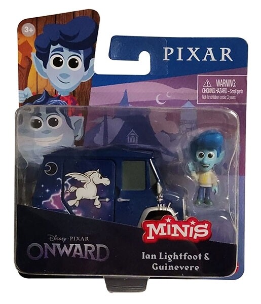 Mini Figuurtjes, Minis, Ian Lightfoot en Guenevere, Onward, Disney Pixar,  Mattel