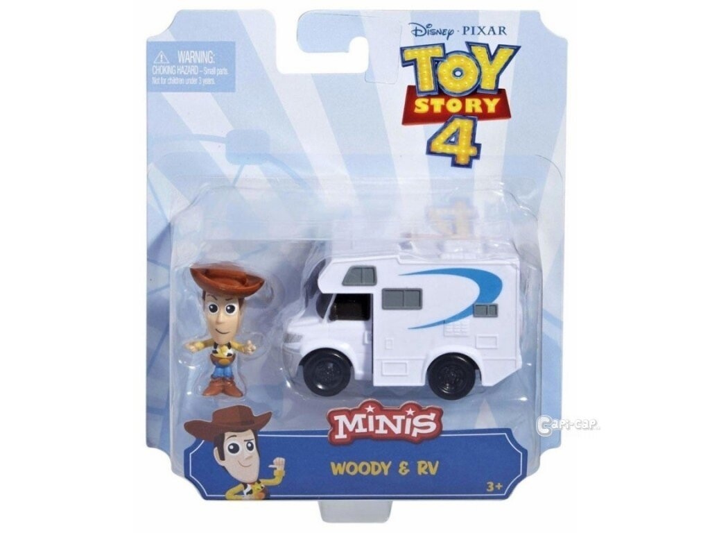 Mini Figuurtjes, Minis, Woody met Camper, Toy Story 4, Disney Pixar,  Mattel