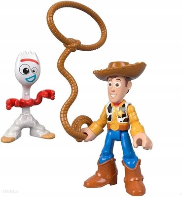 Actiefiguren, Woody en Forky, Toy Story 4, Imaginext