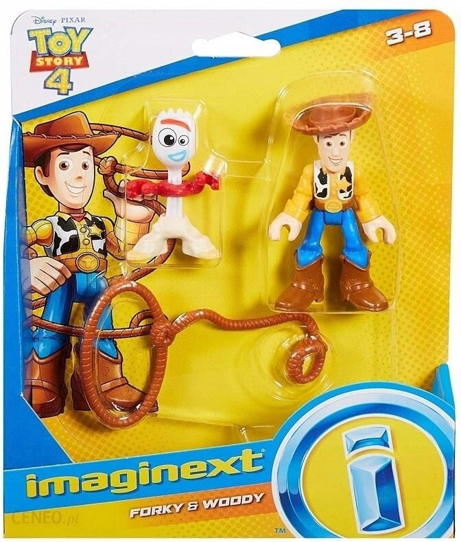 Actiefiguren, Woody en Forky, Toy Story 4, Imaginext