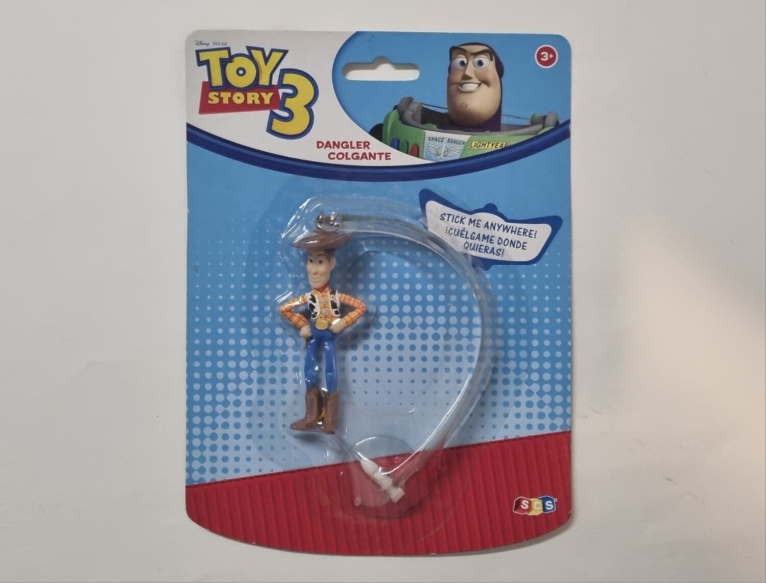Figuurtje aan hanger met zuignapje, Woody, Toy Story 3, Disney Pixar 