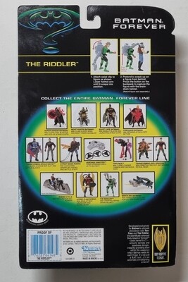 Actiefiguur, The Riddler with Trapping Brain-Drain Helmet, Batman Forever, Kenner