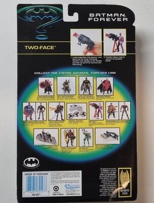Actiefiguur, Two Face with Turbo Charge Cannon and Good/Evil Coin, Batman Forever, Kenner