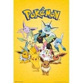 Poster,  Pokémon, EEVEE Evolutions, Gotta Catch Them All, P03