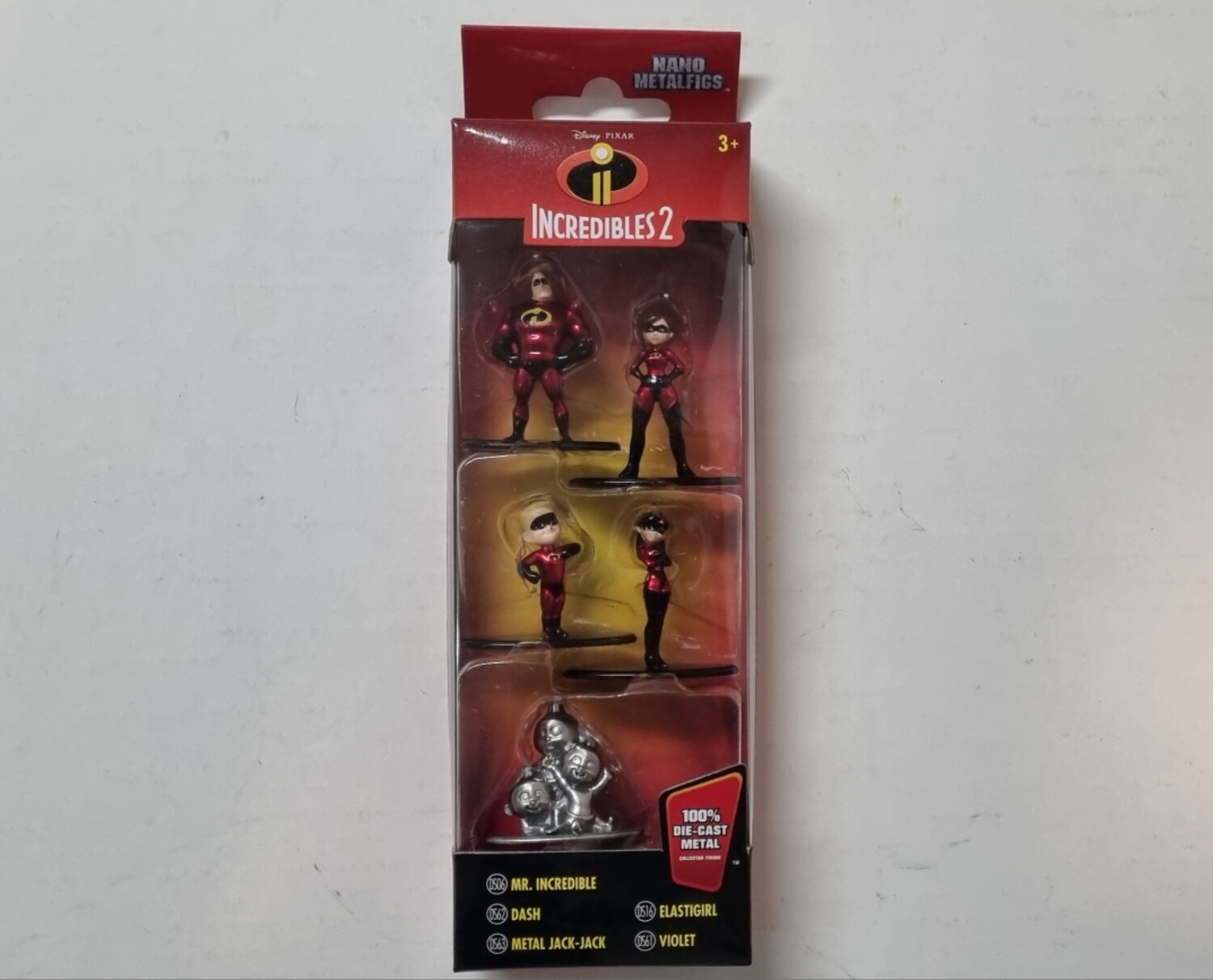 Nano Metalfigs, Diecast, Mini Figures, 5-Pack, Incredibles, Disney