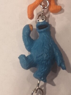 Sleutelhanger, Big Bird Zoe Cookie Monster en Elmo, Sesamstraat