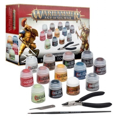 Warhammer, Age of Sigmar, 80-07, Paints + Tools Set