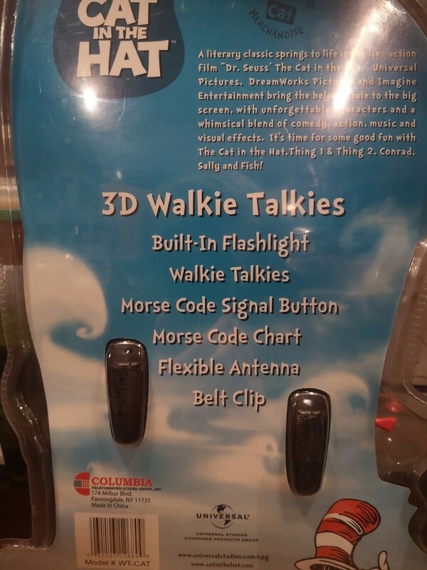 3D Walkie Talkies, The Cat in the Hat, Dr. Seuss