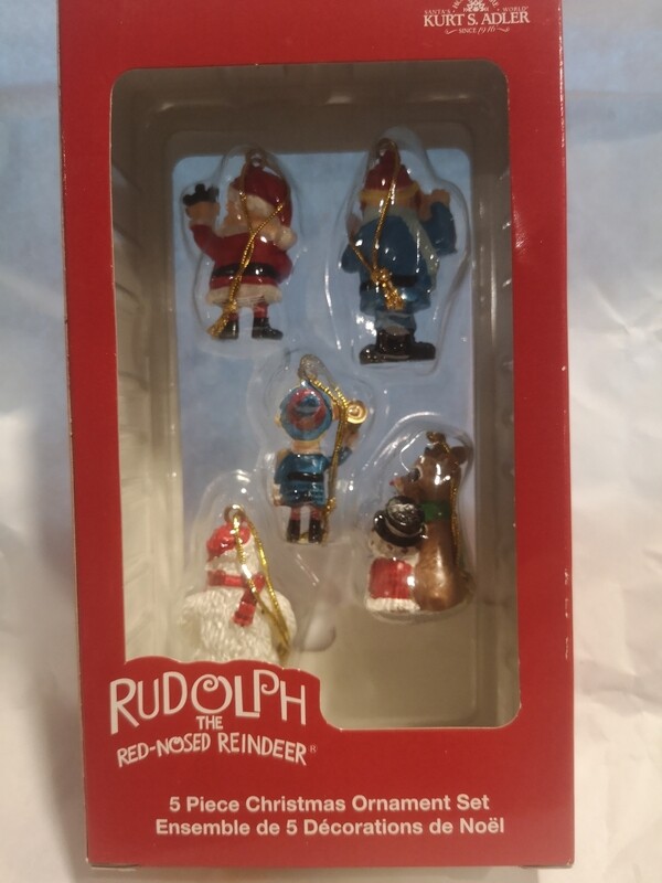 5 Kerstornamenten, Rudolph the red-nosed Reindeer