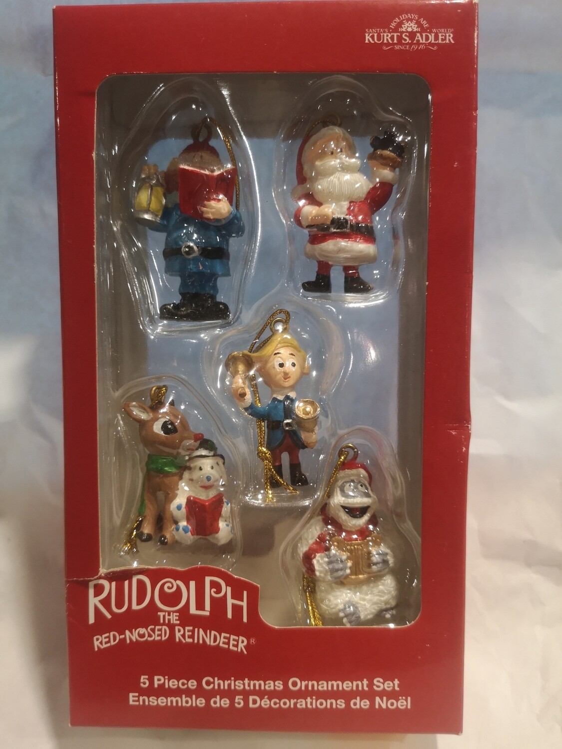 5 Kerstornamenten, Rudolph the red-nosed Reindeer