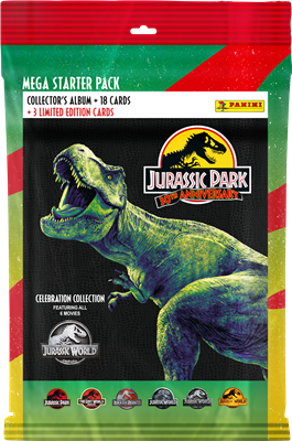 Mega Starter Pack, Jurassic Park 30th Anniversary, Panini