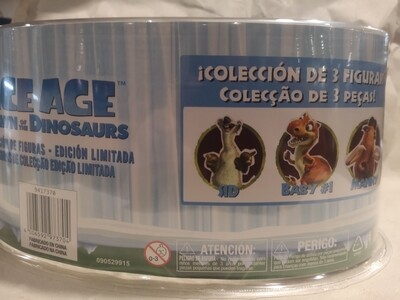 3 figuurtjes in blister: Manny, Sid, Baby Dino, Ice Age