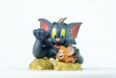 Beeldje, Tom & Jerry Mini Maneki-Neko Bust