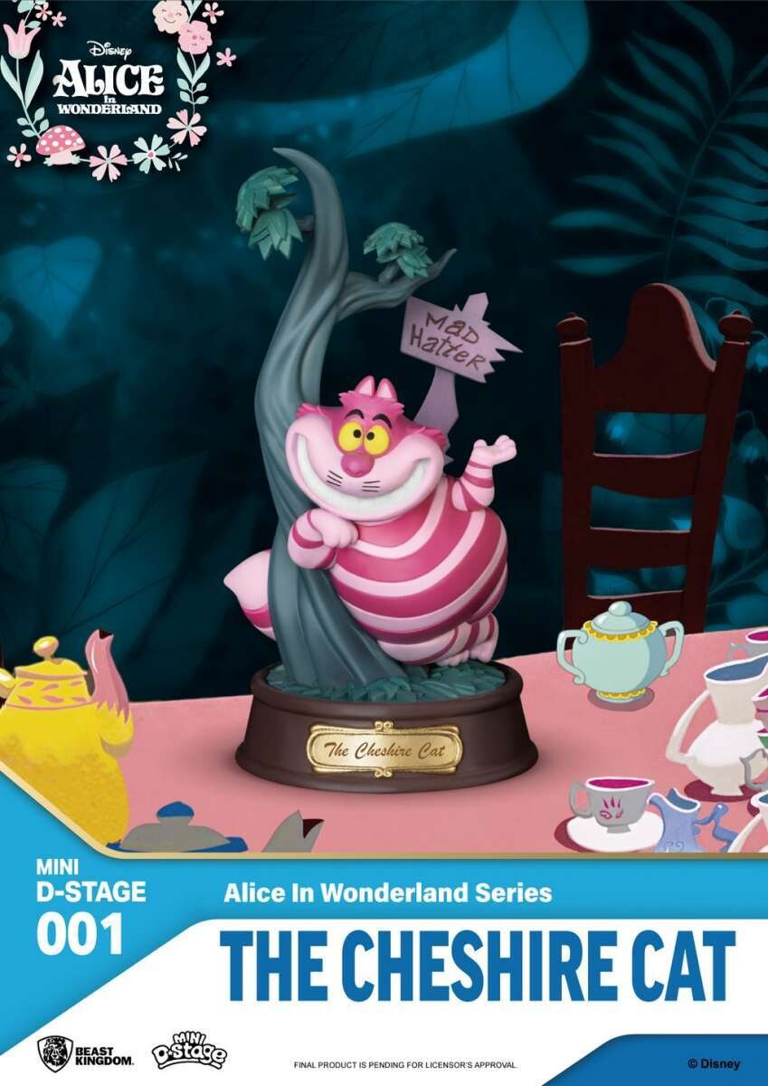 Statue, Mini PVC Diorama, Cheshire Cat, Alice in Wonderland