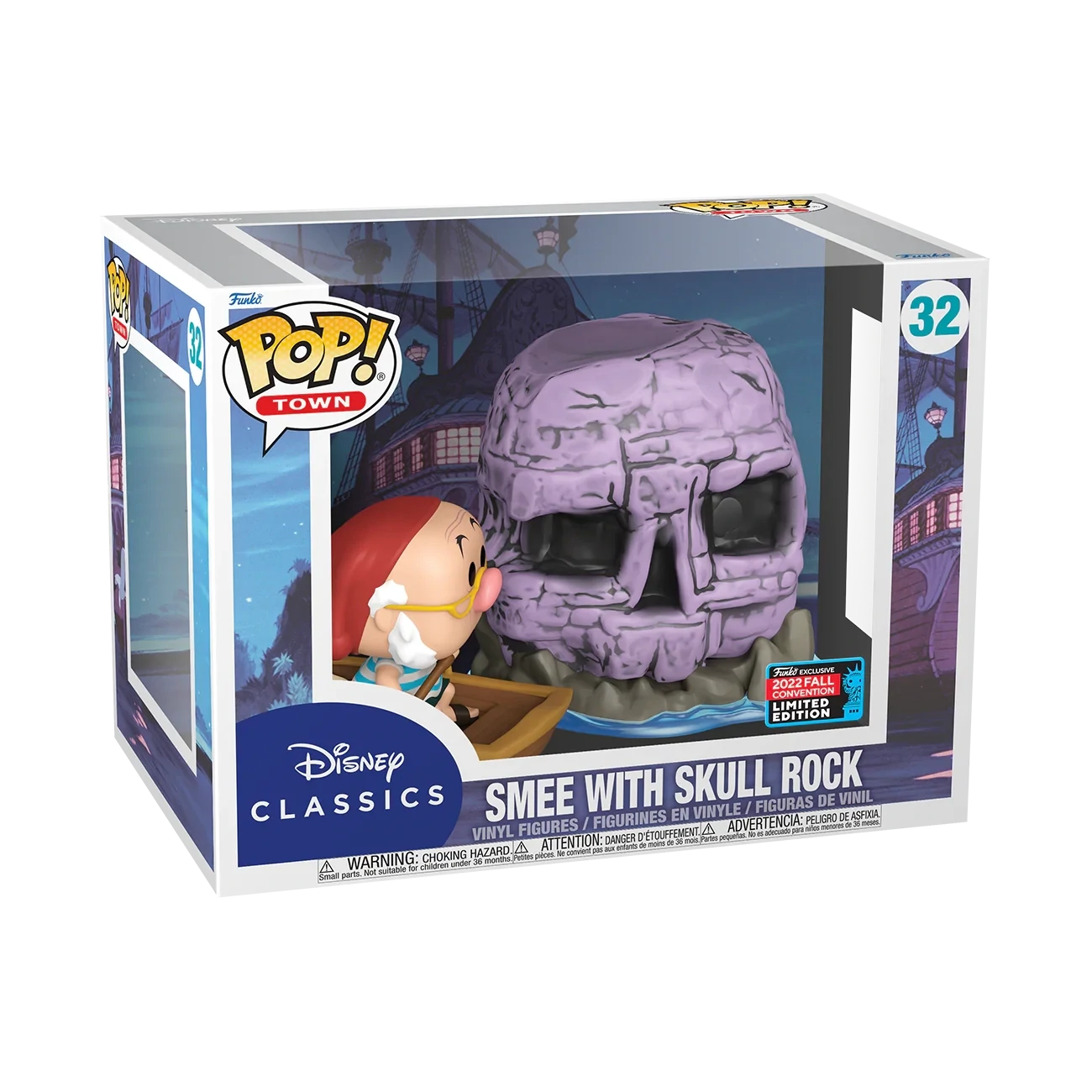 Funko Pop! Town #32 Smee with Skull Rock, Peter Pan