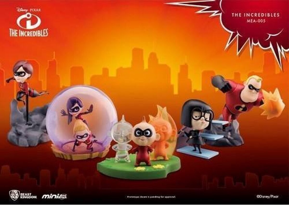 Actiefiguur: Mr. Incredible, The Incredibles, Mini Egg attack, Beast Kingdom