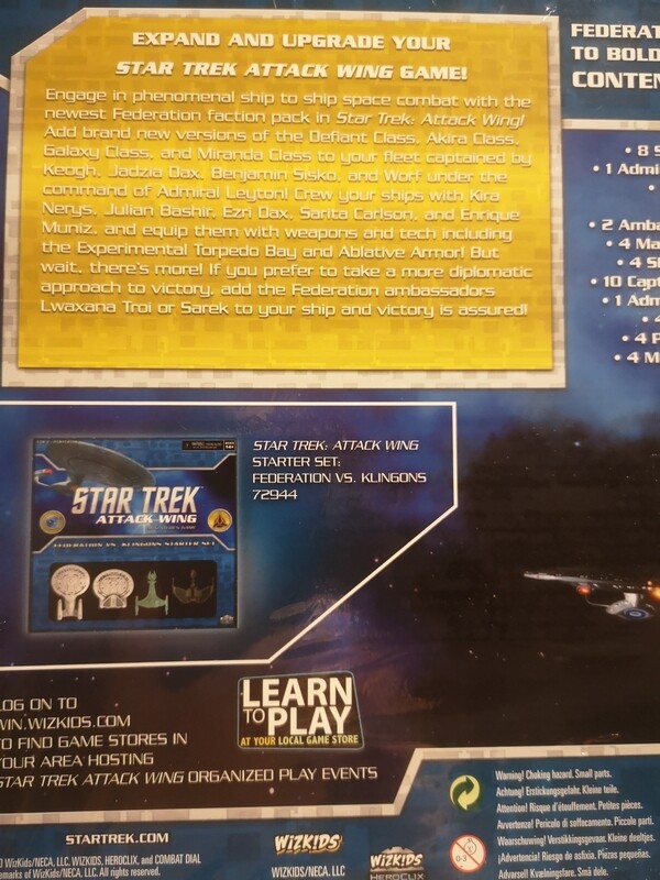 Expansion for Star Trek Attack Wing tactical miniatures game