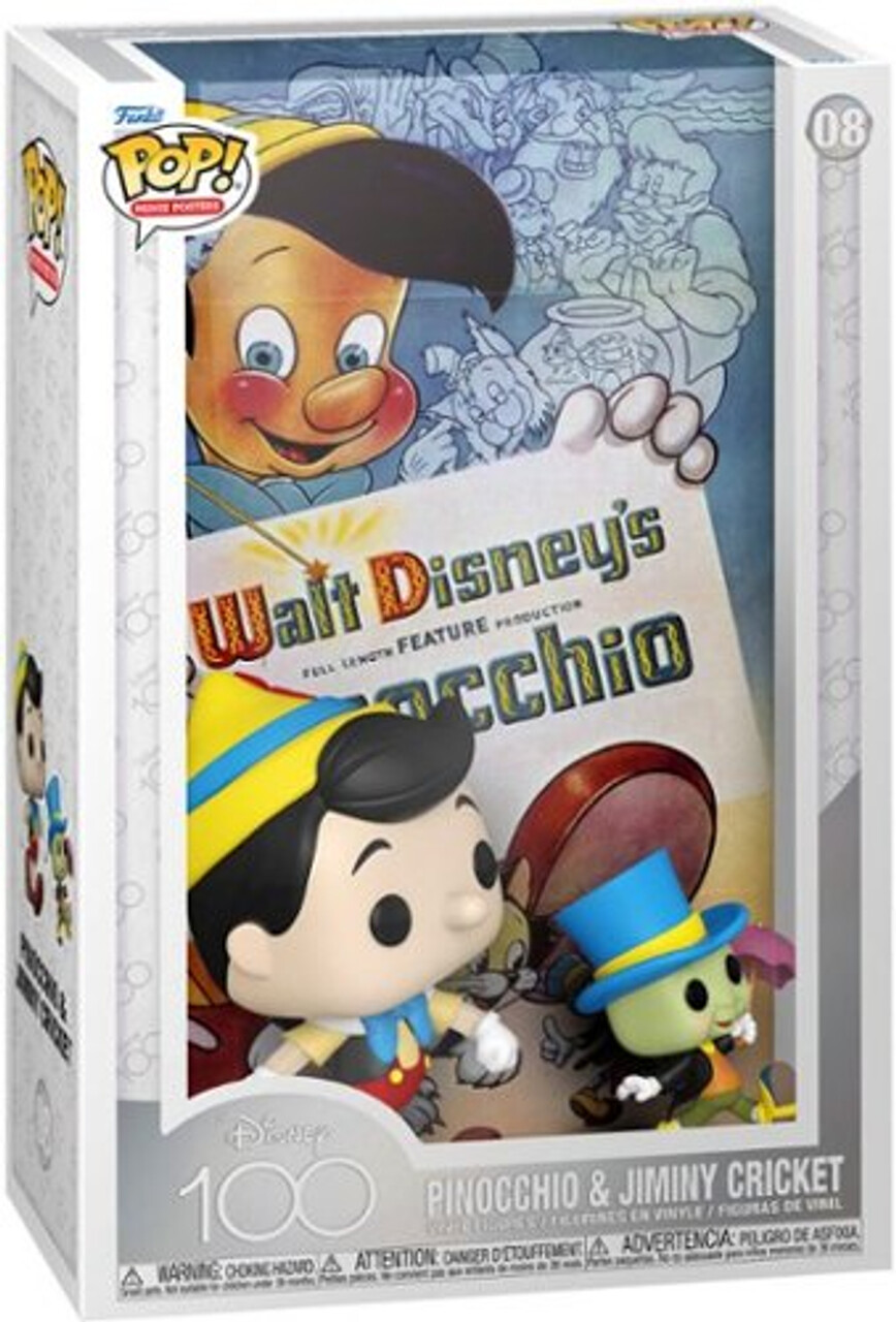 Funko Pop! Movie Posters #8 Disney 100: Pinocchio &amp; Jimmy Cricket