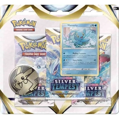 3-pack blister, Sword & Shield, Silver Tempest, Pokémon TCG