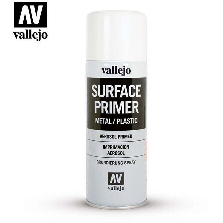 Vallejo Hobby Paint, White Primer 400 ml,