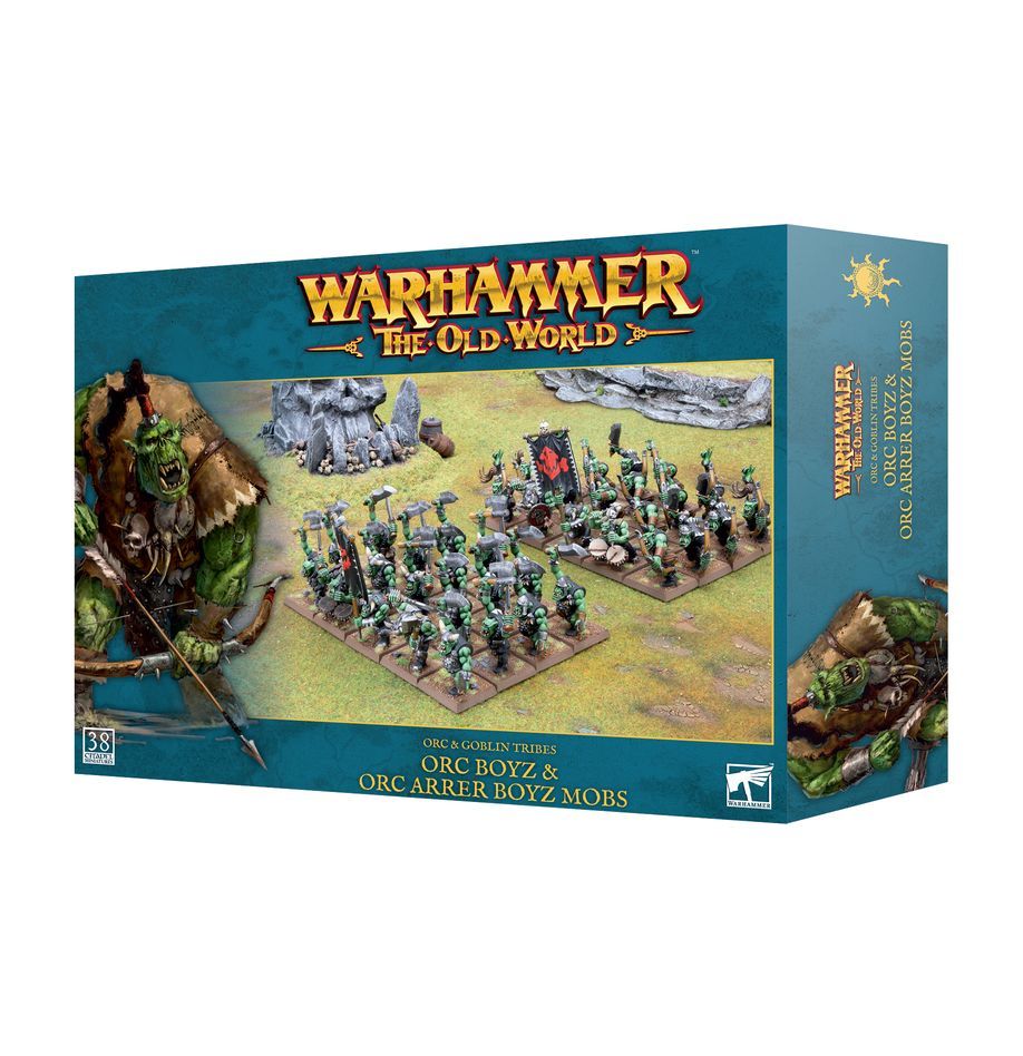 Warhammer The Old World, Orc &amp; Goblin Tribes: Orc Boyz &amp; Orc Arrer Boyz Mobs