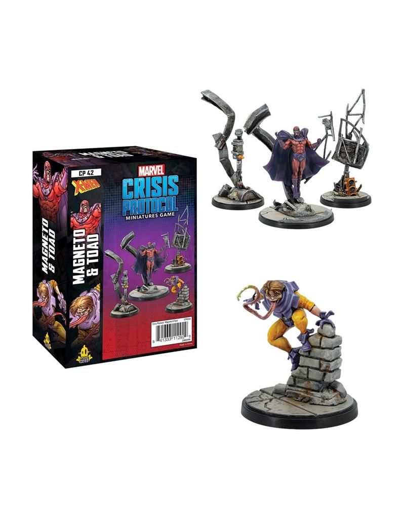 Miniatures Game, Magneto and Toad, Marvel Crisis Protocol