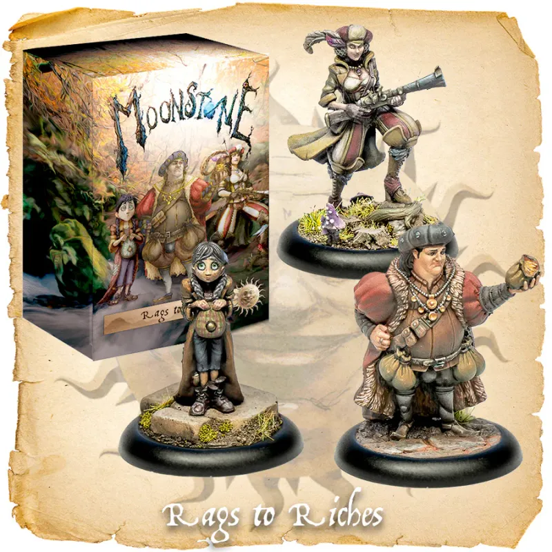 Miniture Boardgame, Rags to Riches, Moonstone
