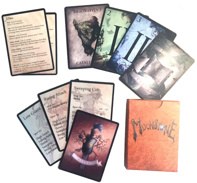 Miniture Boardgame, Game Deck, Moonstone