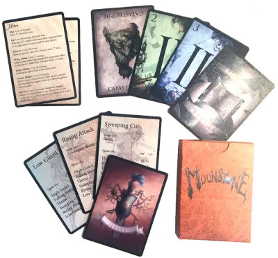 Miniture Boardgame, Game Deck, Moonstone