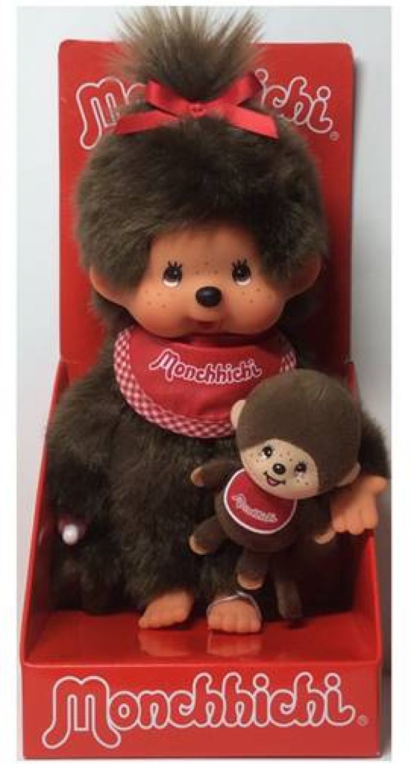 Monchhichi Meisje met knuffel