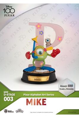 Beeldenset van 6, Pixar Alphabet Art, Mini D-stage