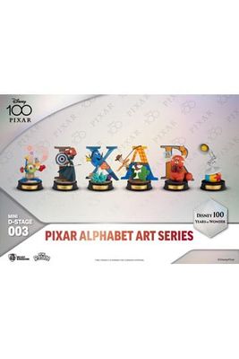 Beeldenset, Pixar Alphabet Art, Mini D-stage