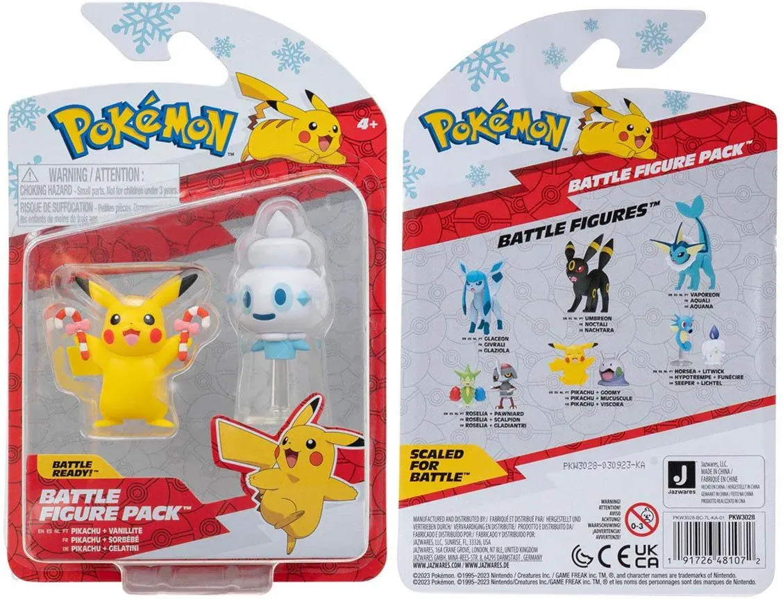 Battle Figure Pack, Pikachu en Vanillite, Pokémon