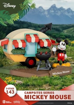 PVC Diorama, Mickey Mouse, Beast kingdom D-Stage Campsite Series