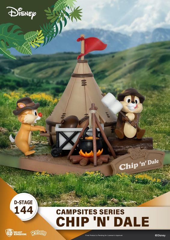 PVC Diorama, Chip &#39;N&#39; Dale, Beast kingdom D-Stage Campsite Series