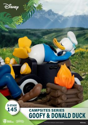 PVC Diorama, Goofy &amp; Donald, Beast kingdom D-Stage Campsite Series