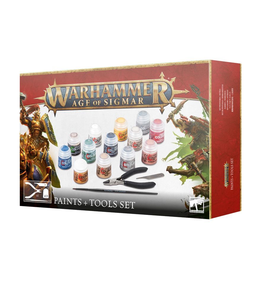 Warhammer Age of Sigmar, Paints + Tools Set
