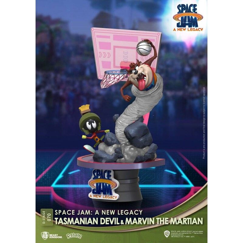 PVC Diorama, DS-070, Tasmanian Devil and Marvin the Martian, Space Jam 2