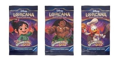 Booster sleeved, Shimmering Skies, Lorcana TCG 5