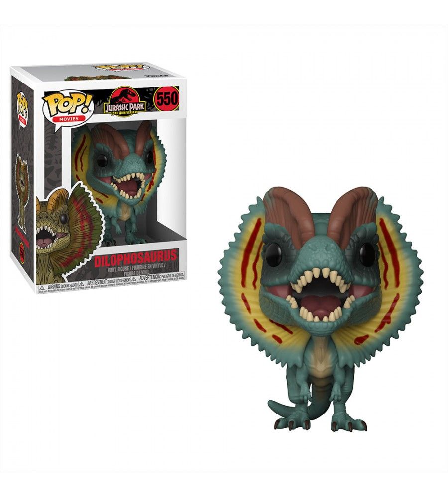 Funko Pop! Movies #550 Dilophosaurus, Jurassic Park 25th Anniversary