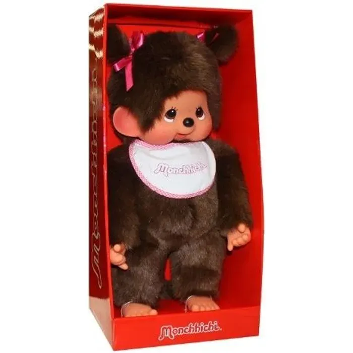 Monchhichi, Meisje met roze slab Large