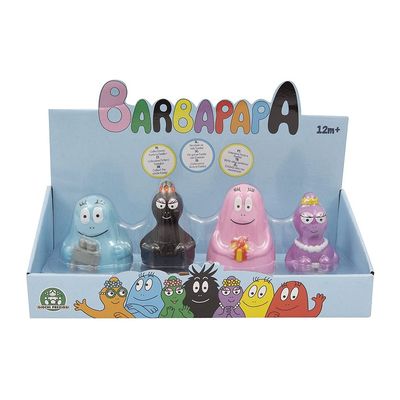 Set van 4 figuurtjes: Benno, Mama, Papa en Bella uit Barbapapa