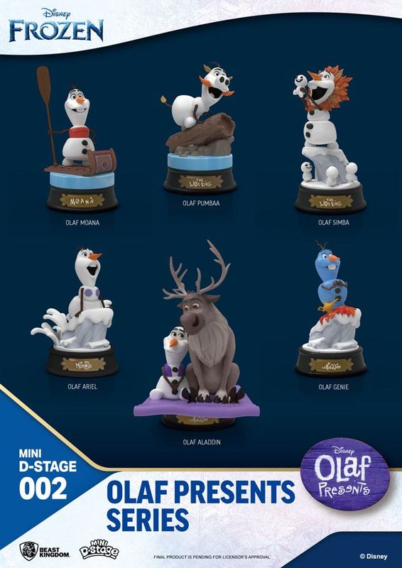 Beeldje, Olaf Presents, Beast Kingdom, Mini Diorama 6-pack