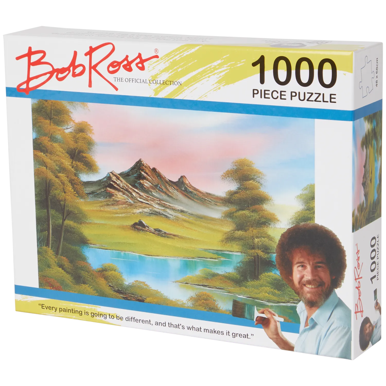 Puzzel 1000 stukjes, Heuvellandschap, Bob Ross