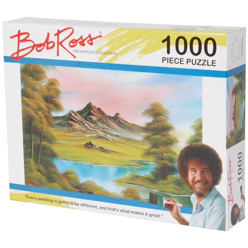 Puzzel 1000 stukjes, Heuvellandschap, Bob Ross