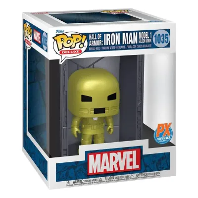 Funko Pop! Deluxe #1035 Hall of Armour: Iron Man model 1 golden armour