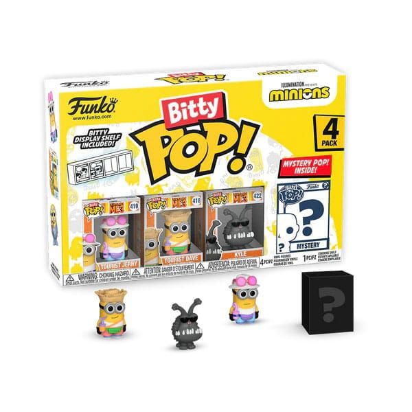 Funko Bitty Pop!  4-Pack Tourist Jerry, Minions