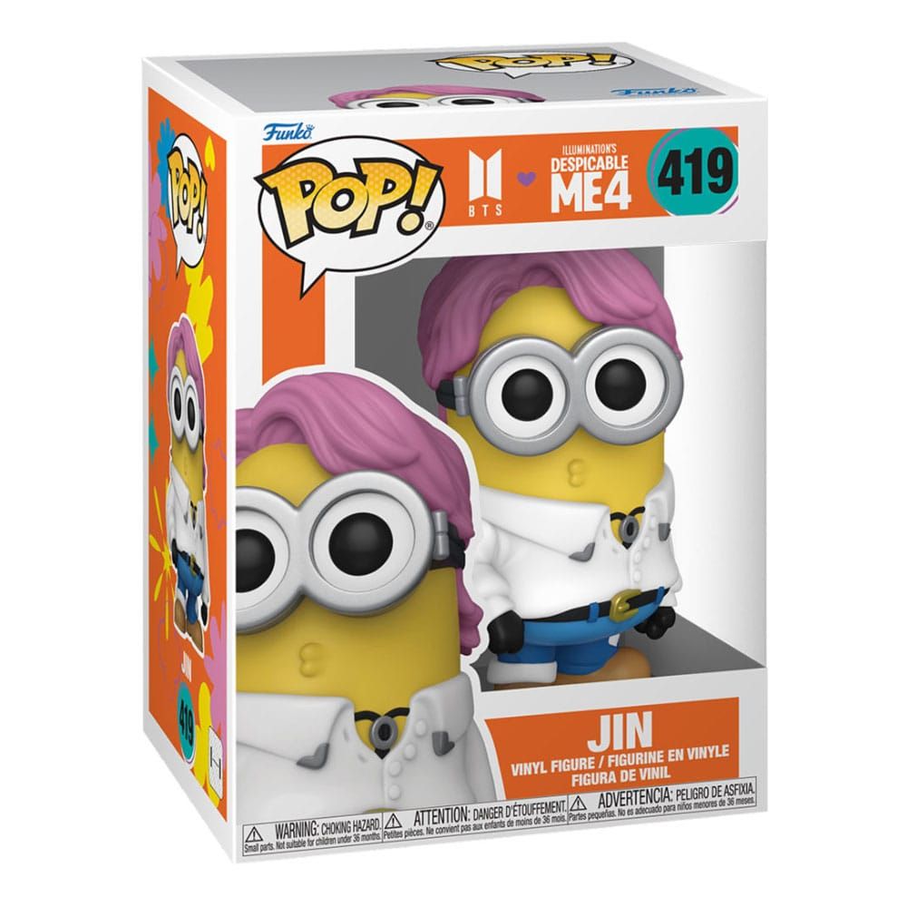 Funko Pop! #419 Jin, BTS x Despicable Me 4