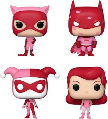 Funko Pocket Pop Valentines 4 pack, Batman The Animated Series